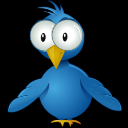 TweetCaster blue bird application icon.